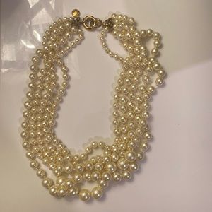 J. Crew Twisted Hammock Pearl Necklace